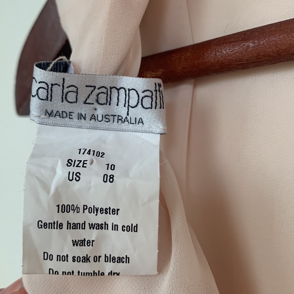 Carla Zampatti | Blush pink sheer top | Size 8 - Picture 7 of 7